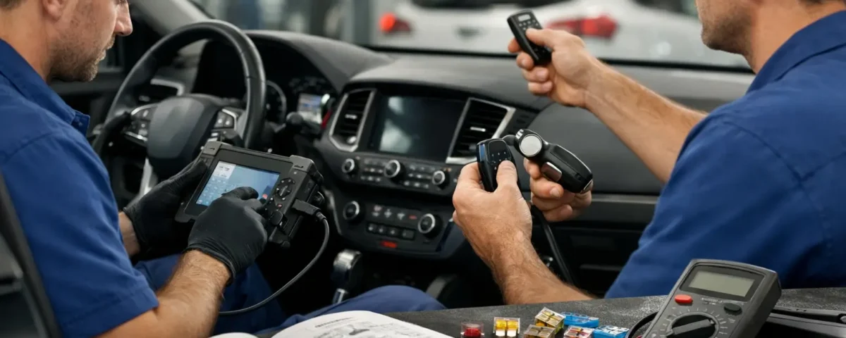 7 fallos comunes del mando de coche y solución