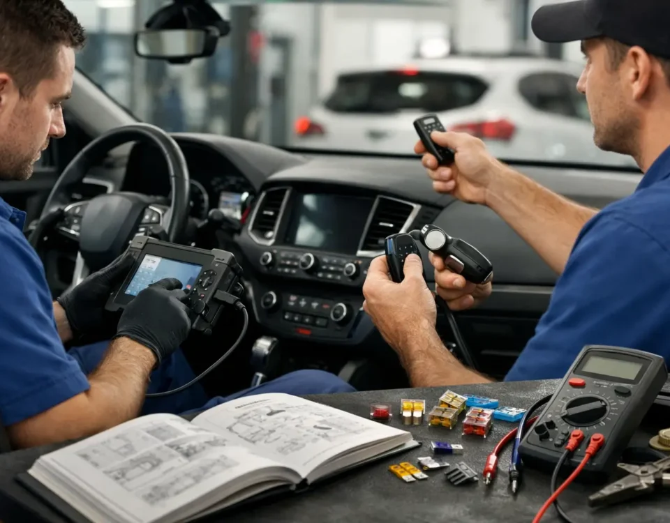 7 fallos comunes del mando de coche y solución