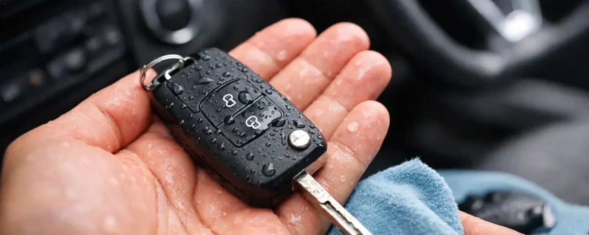 Mando de coche mojado: solución rápida y segura