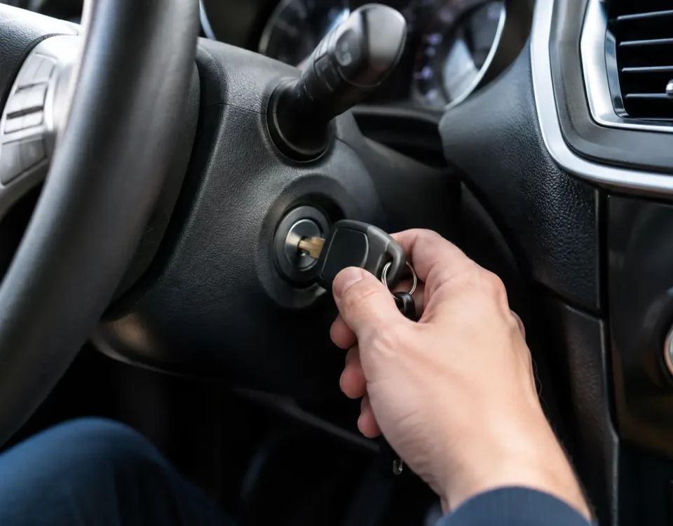 Caso de extracción de llave del contacto en coche