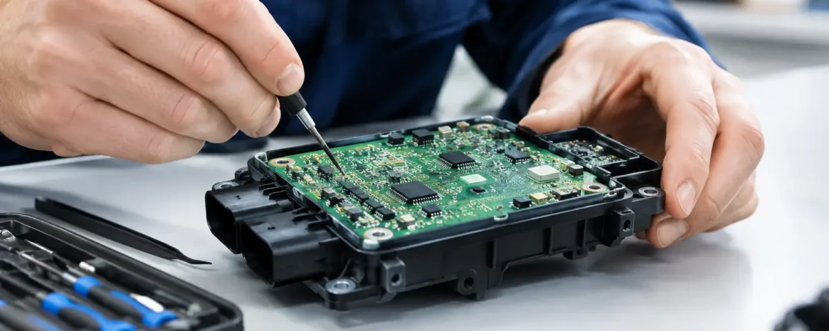 Caso de reparación de placa de mando de coche