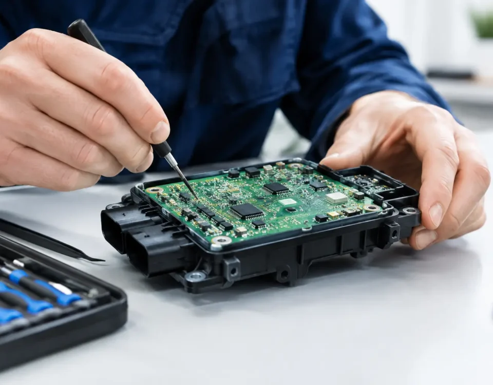 Caso de reparación de placa de mando de coche
