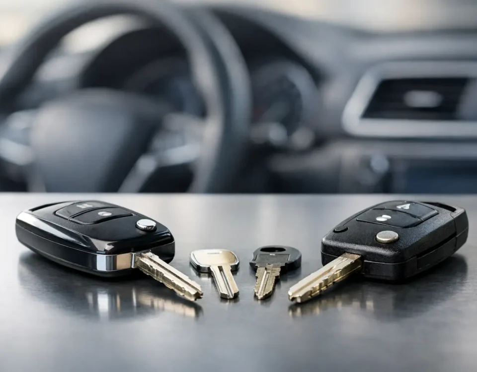 Llave original versus duplicada de coche