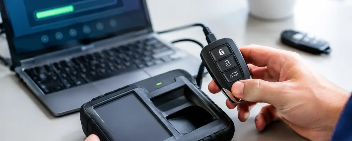Proceso de codificación de llaves de coche