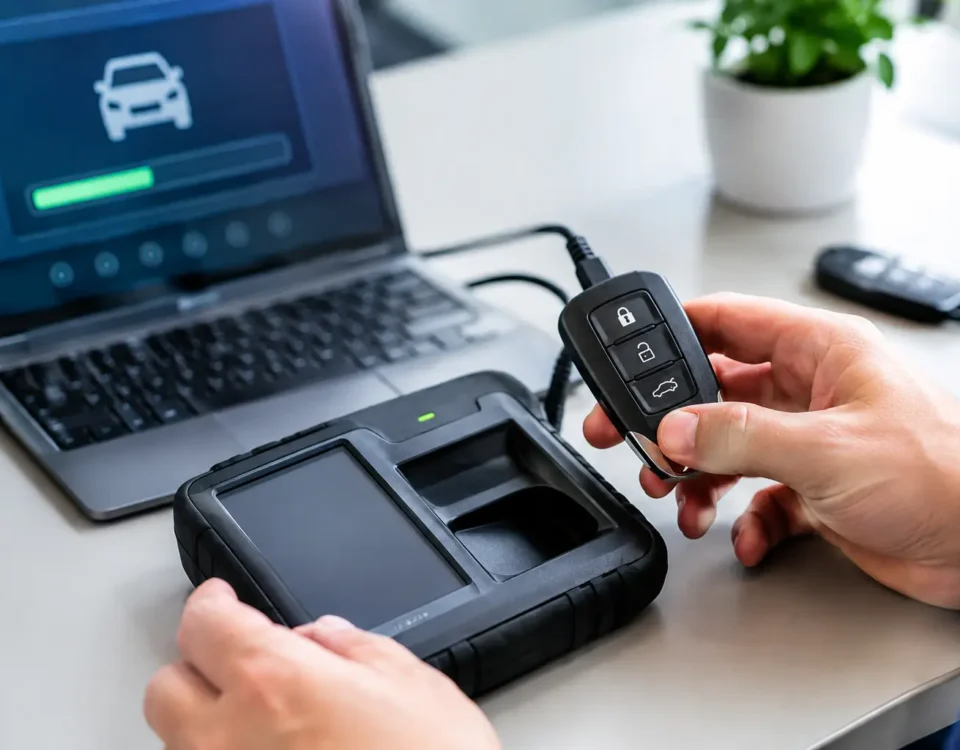 Proceso de codificación de llaves de coche